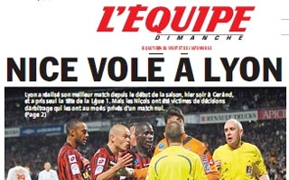 Une l’equipe Lyon Nice | ninfosman